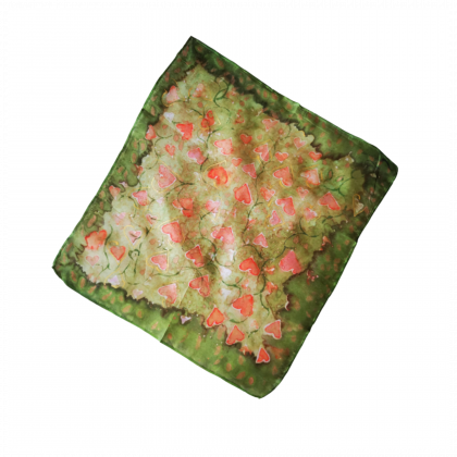 Silk Square Pockets Hand-Painted