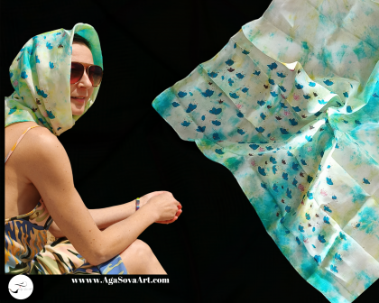 Silk Scarves Hand- Painted