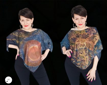 Silk Top Hand-Painted